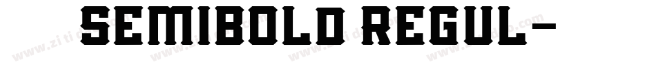 华康金刚黑 Semibold Regul字体转换